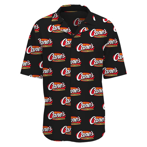 Cane's on Cane's Button Down Shirt in Black
