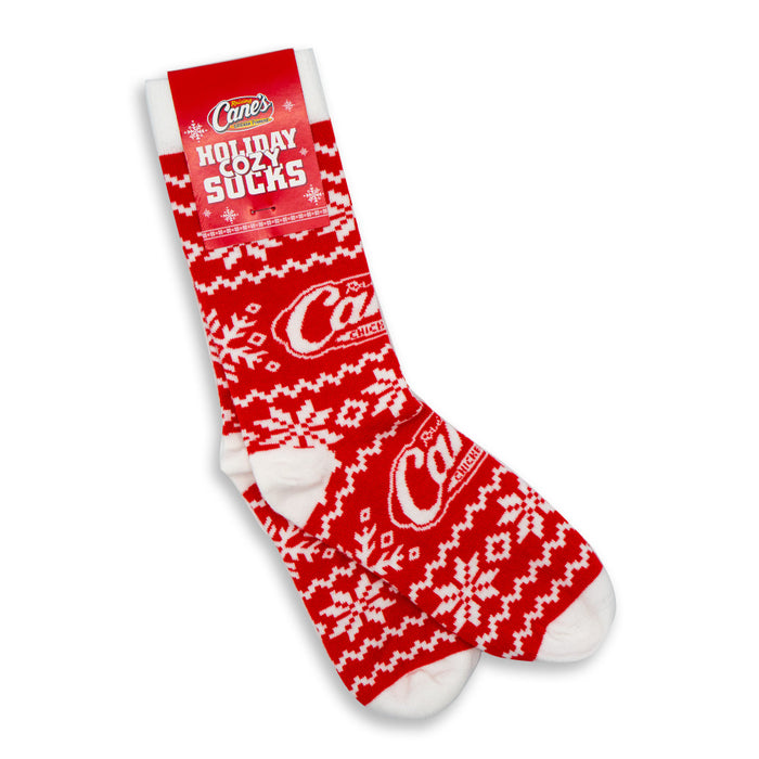 Red and White Holiday Socks 