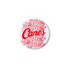Cane's outlines four times and filled in once in the middle coaster.